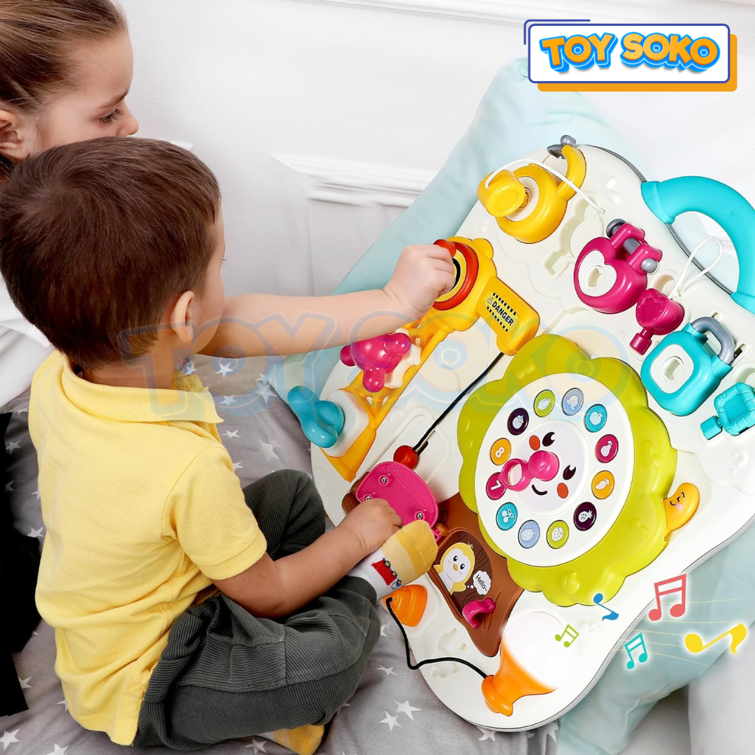 Baby Busy Board - Light Switch & Music Toys for Toddlers