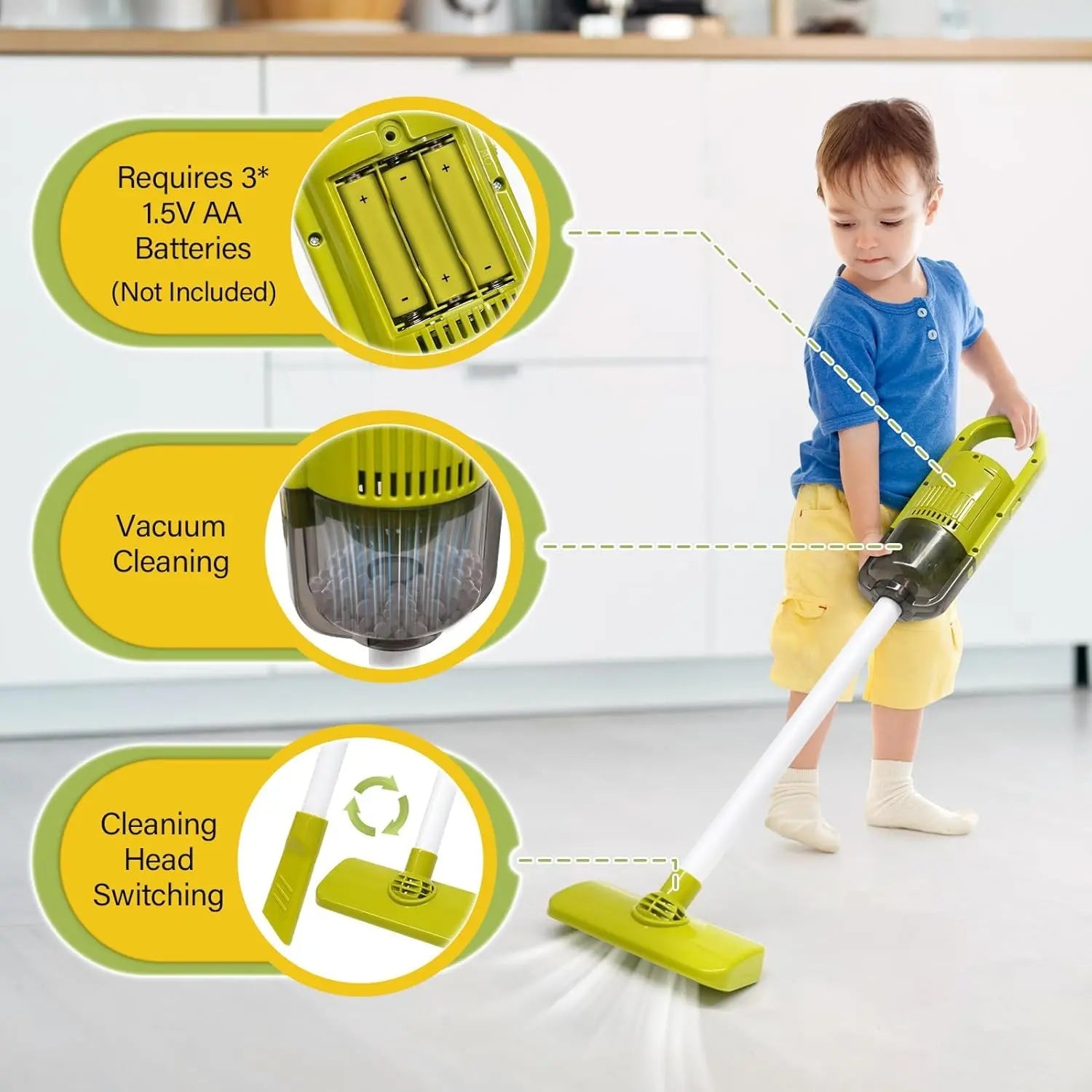 Set de juguetes de limpieza para niños de 3 a 7 años