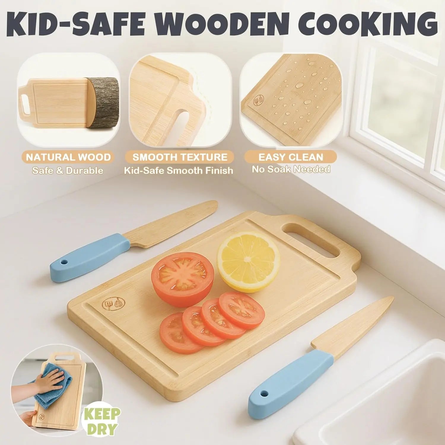 Set de cocina Montessori para niños de 3 a 12 años