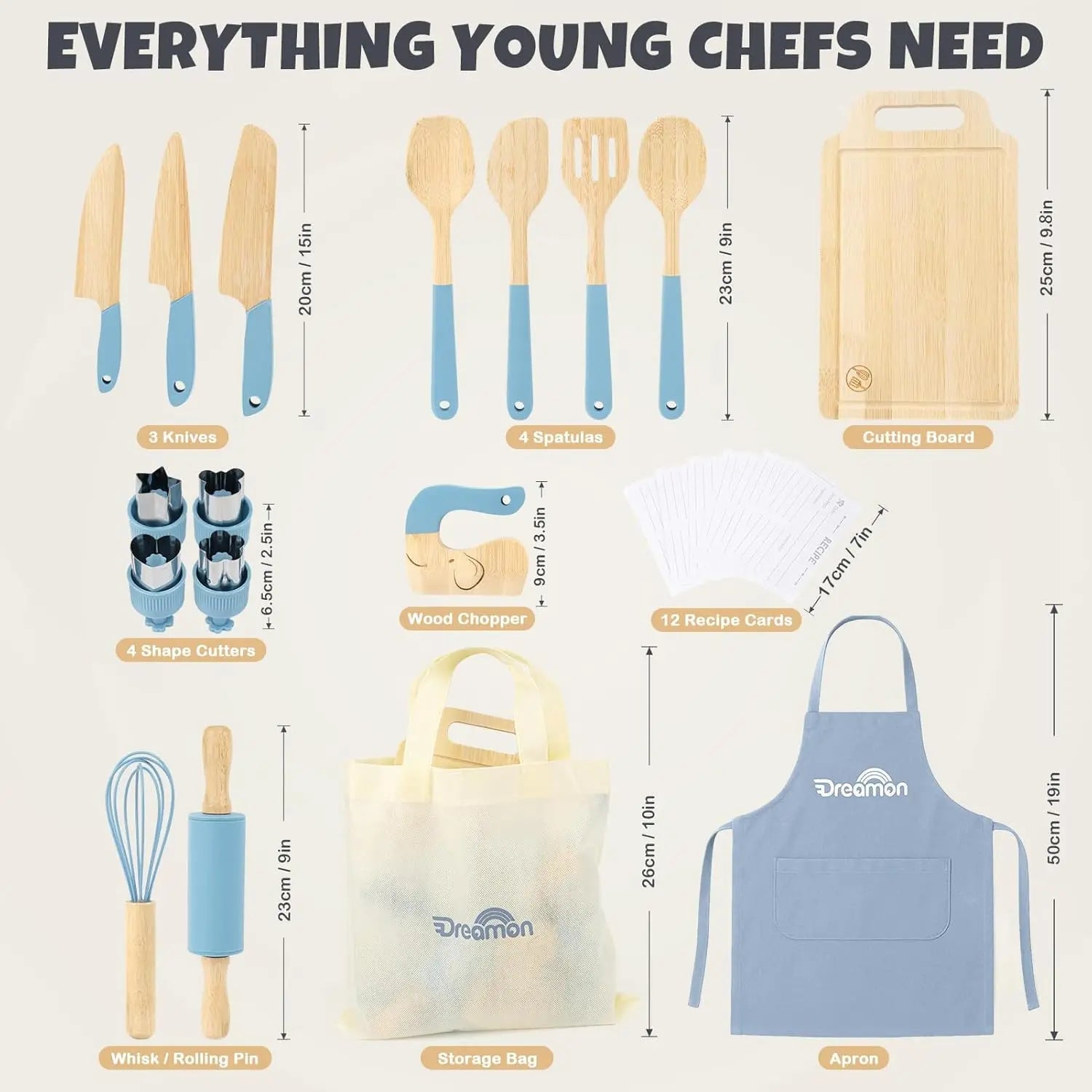 Montessori Cooking Set for 3-12 Year Olds