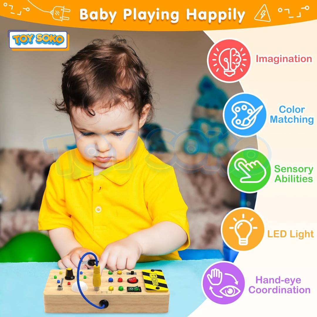 LED Light Busy Board – Preschool Brain Development Toys