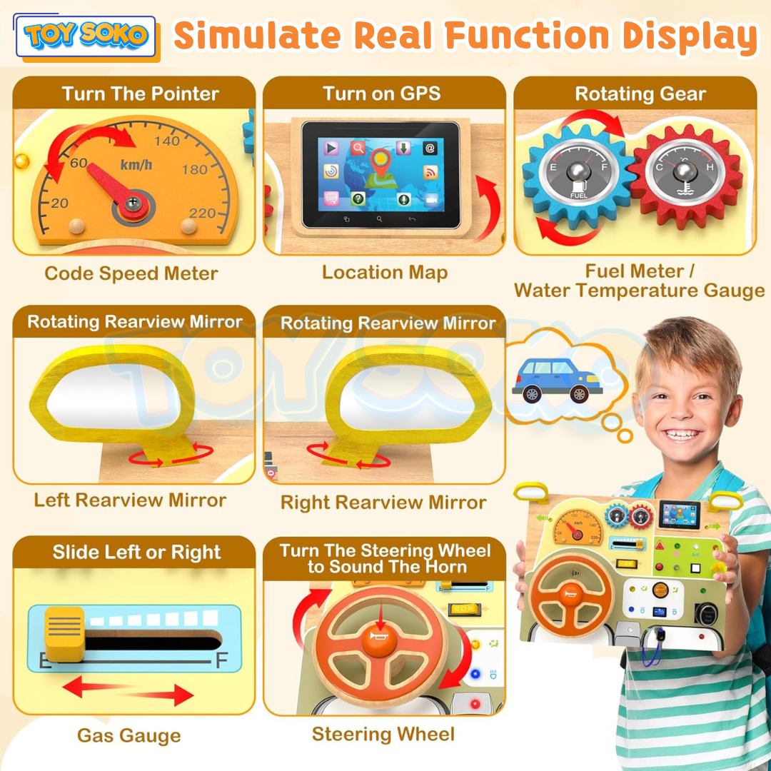 Steering Wheel Circuit Board - Montessori Toys for toddlers