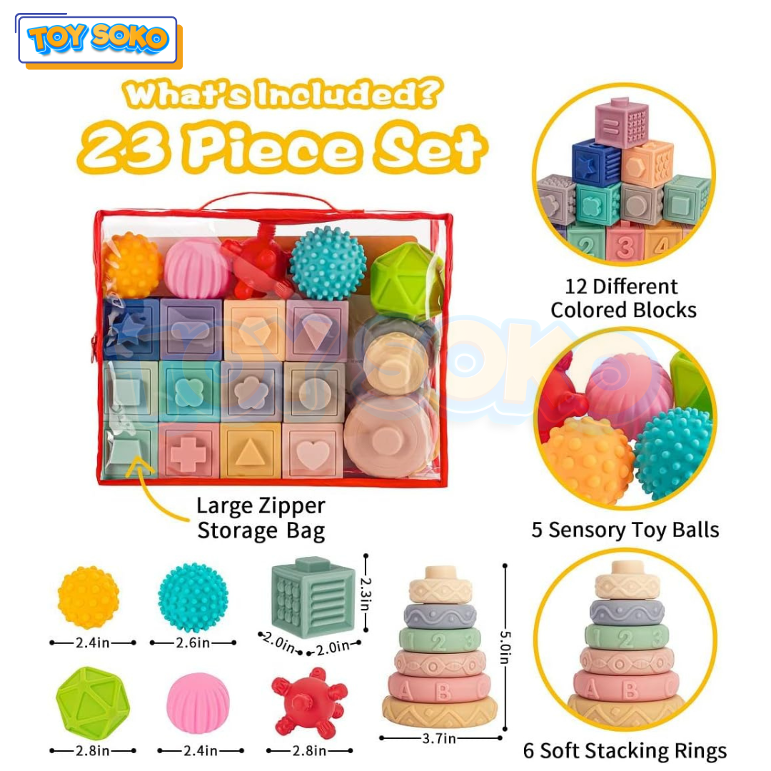 Infant Blocks for Kids – Baby Teething Toys & Learning Fun