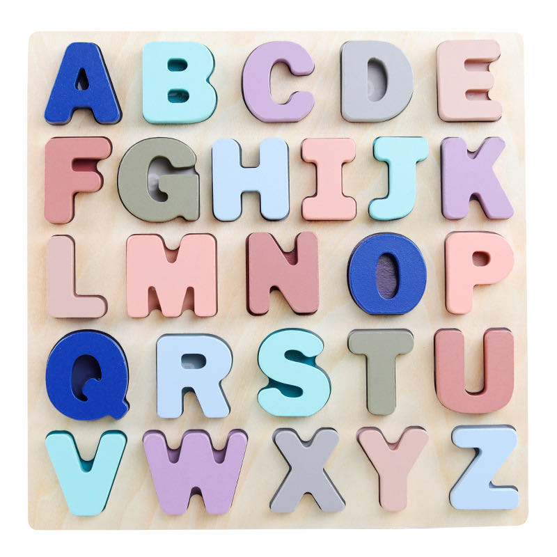 Montessori Wooden Alphabet Board Capital case / Low case - Best alphabet learning toys