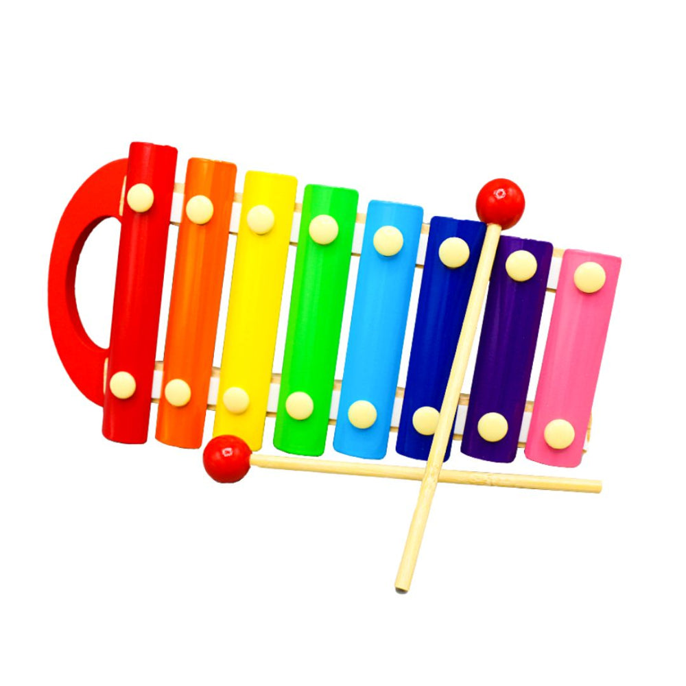 8 Tone Colorful Wooden Hand Knock Xylophone