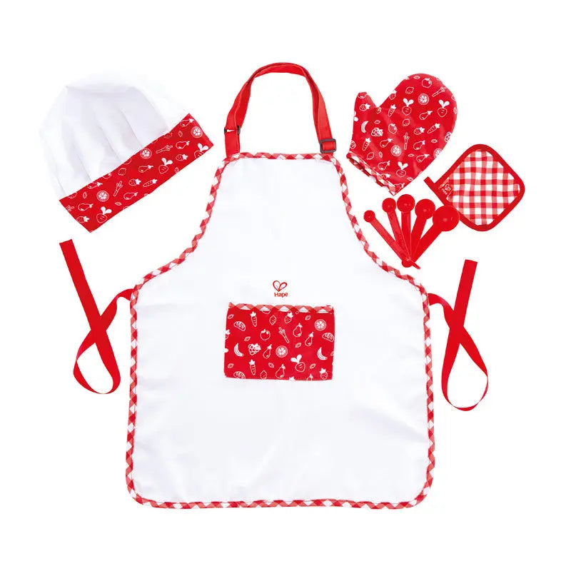 Fidtoy Kids Chef Costume Set Cooking Role Play Outfit with Accessories