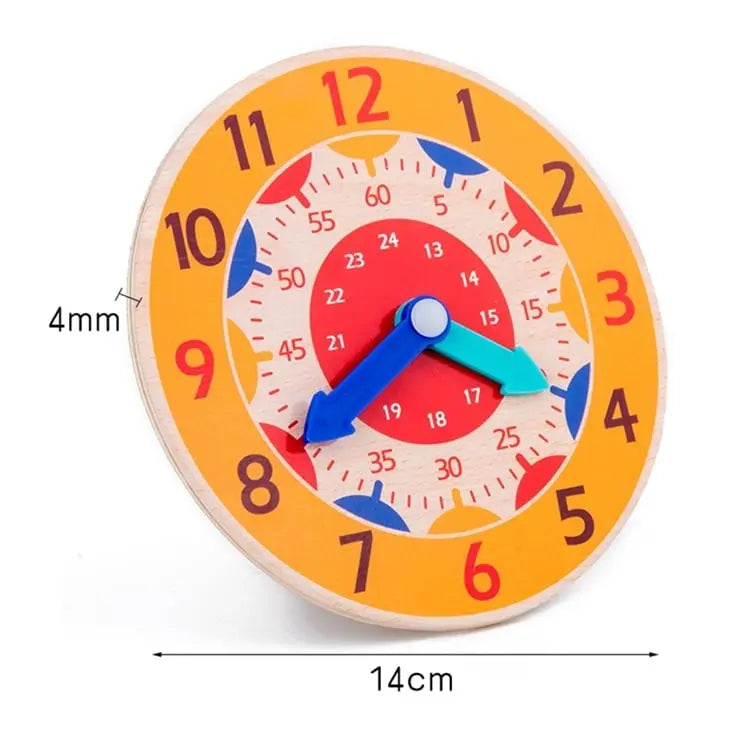 Fidtoy Horloge d'apprentissage Montessori en bois – Jouet éducatif pour les tout-petits pour l'heure et l'autonomie
