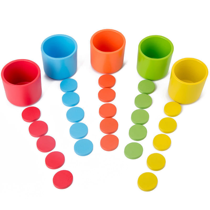 Montessori Color Classification Matching Cups - Best montessori toys