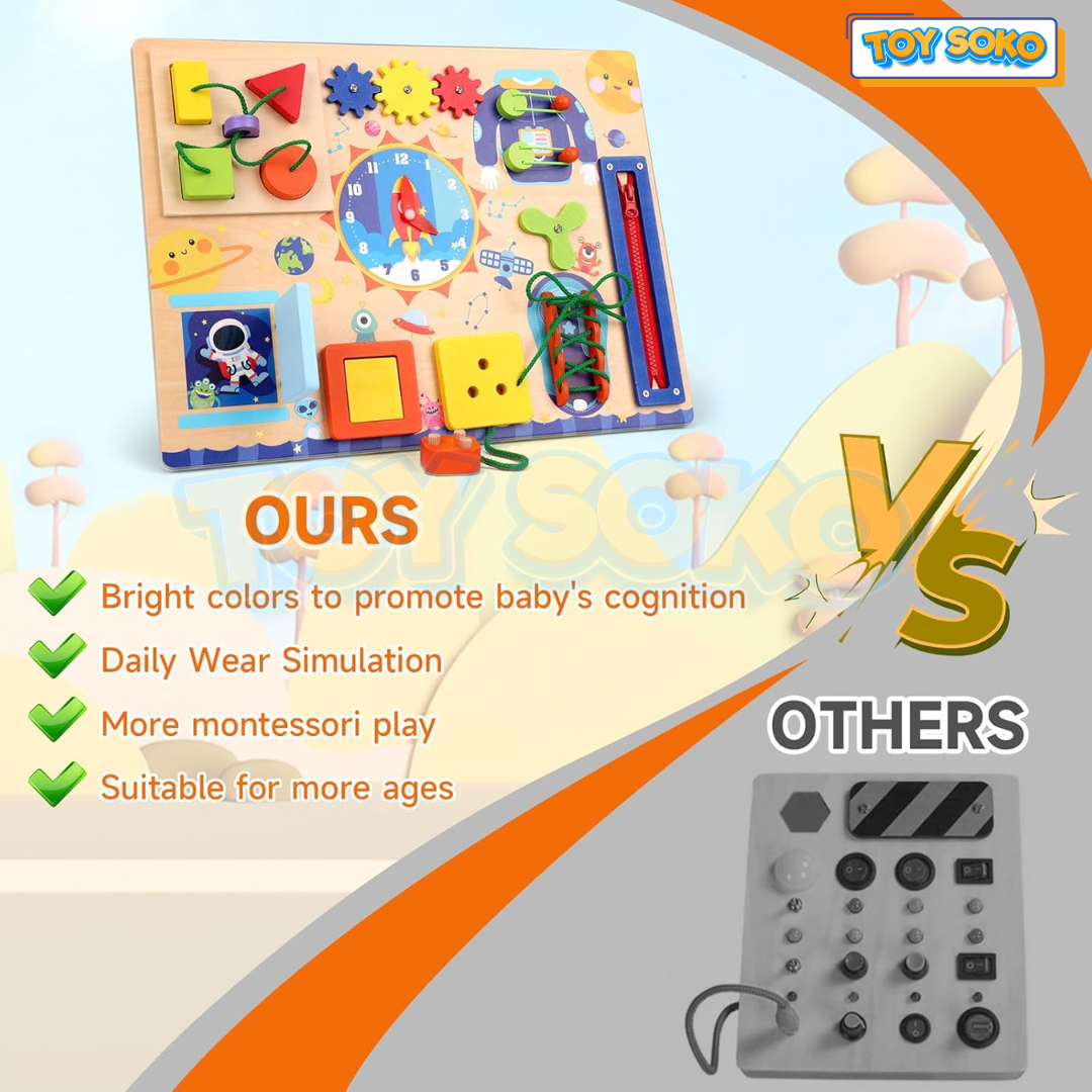 Cosmic Sensory Board – Interactive Learning Toys for Toddlers