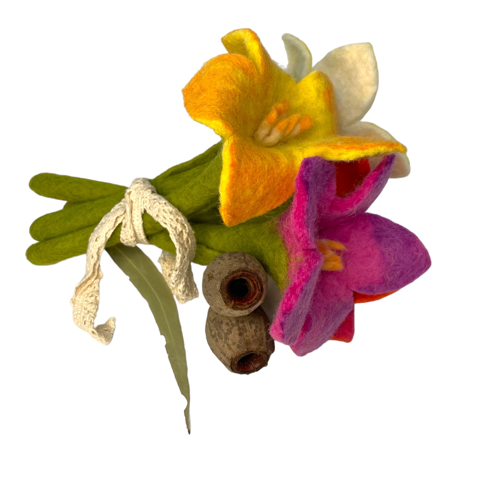 Montessori Felt Flowers Bouquet Toddler Sensory Play Toy