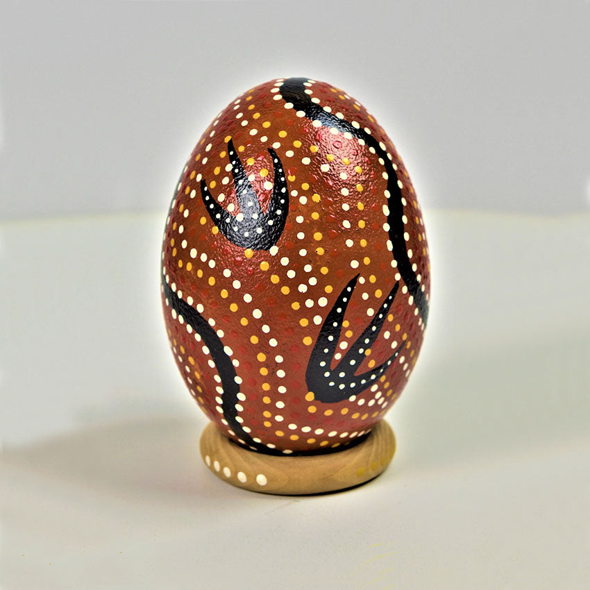 Jumbo Solid Wooden Egg Natural Finish DIY Craft Egg