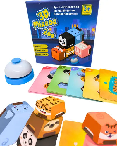 Jeu de miroir 3D Fidtoy - Apprentissage de la logique animale