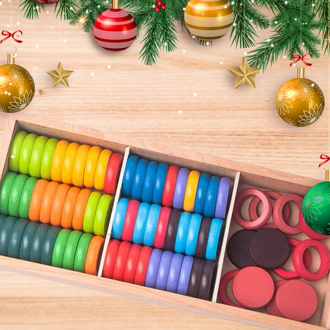 Rainbow Rings and Coins Set of 72