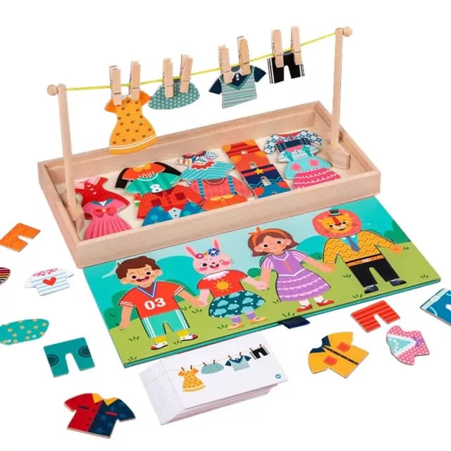 Dry Clothes & Fancy Dress up Jigsaw Wooden Puzzle - 715
