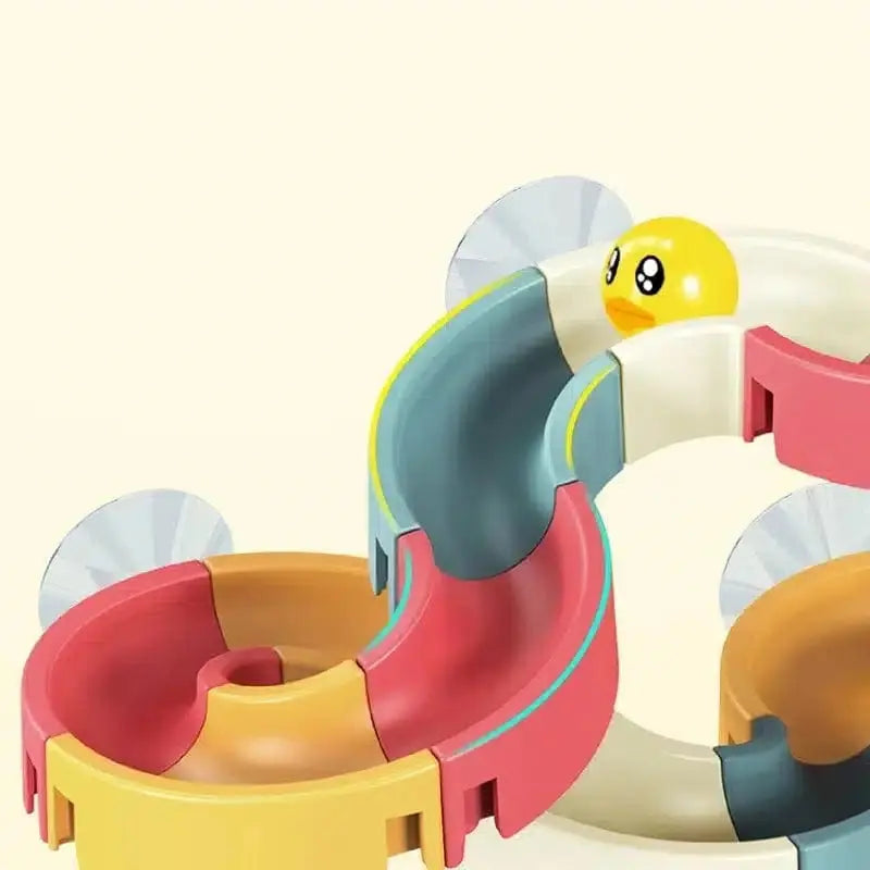 Fidtoy Duck Suction Cup Bathtub Tobogan Toy – Interactive Bath Toys for Toddlers