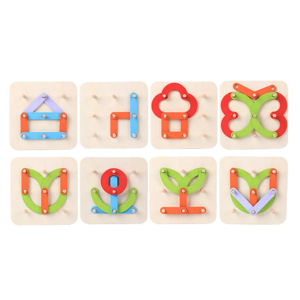 Wooden Collage Making Activity Board | Creative Game for Kids