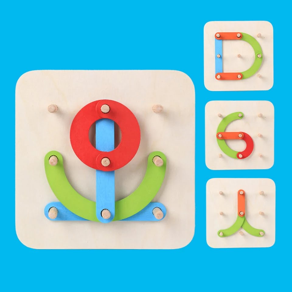 Wooden Collage Making Activity Board | Creative Game for Kids