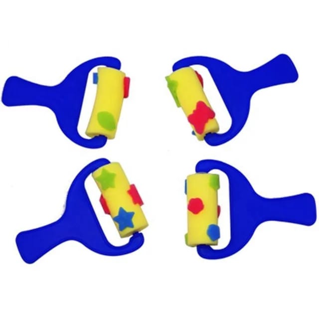 4PC SPONGE ROLLER WITH DESIGN - EKC1838