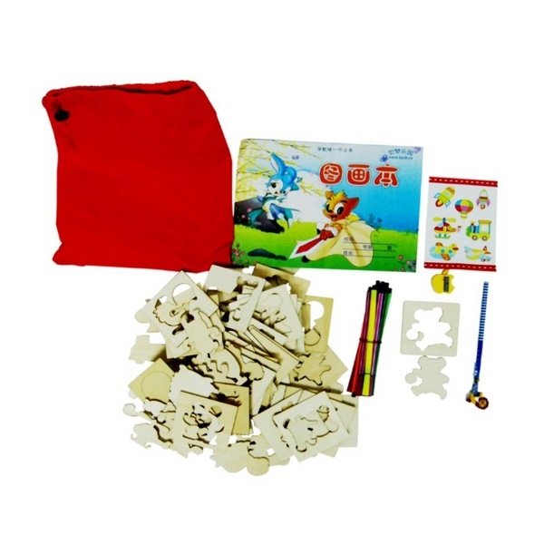 Extrokids Wooden Educational toys Graffiti Pattern Color Reference - EKT1689