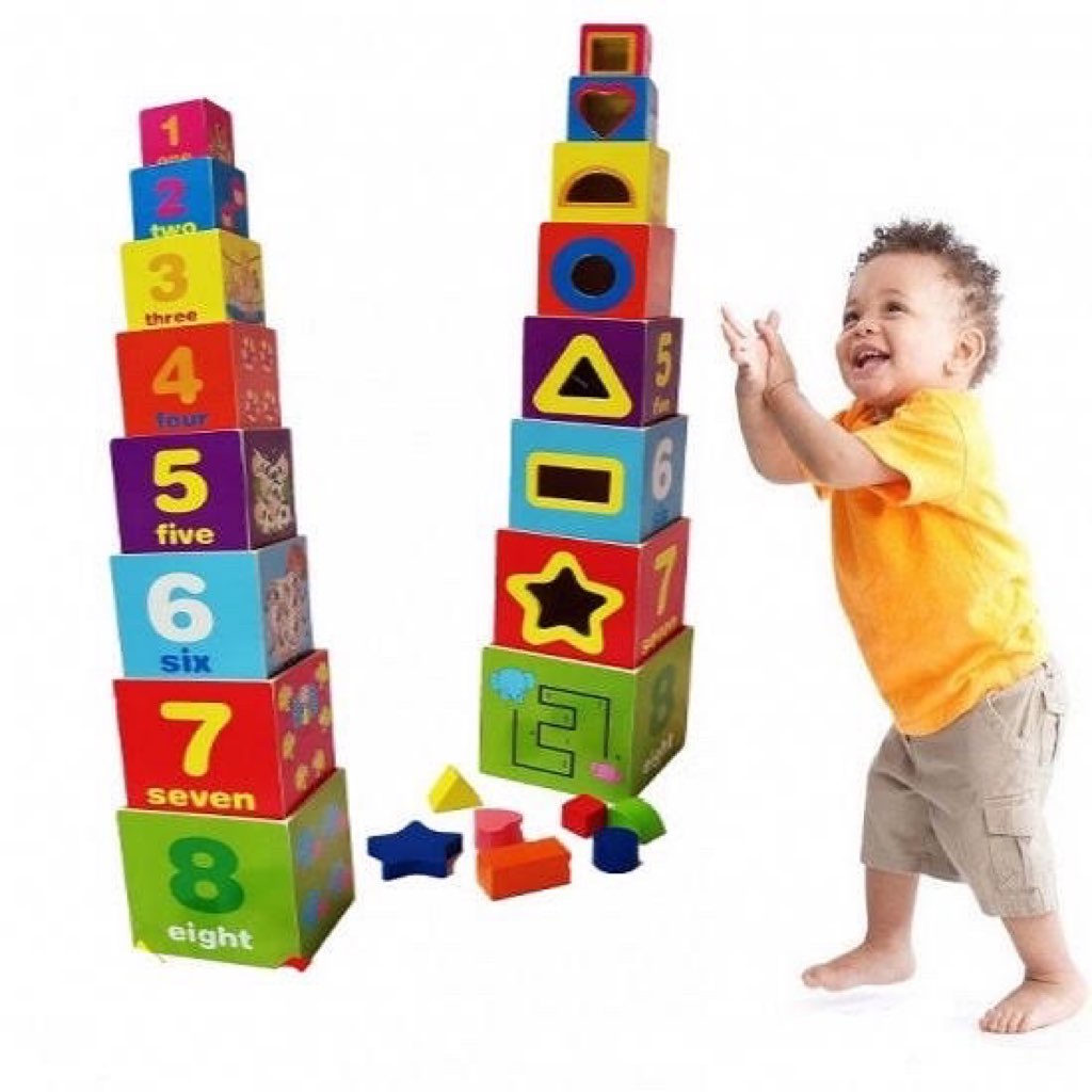 Extrokids Wooden Number Stacker Wraps the box - EKT1690