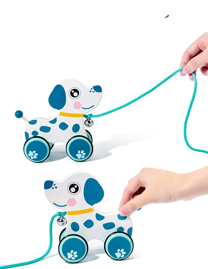 Wooden Pull-Along Dog | Engaging Toy for Imaginative Play