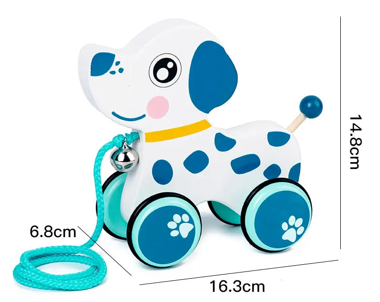 Wooden Pull-Along Dog | Engaging Toy for Imaginative Play