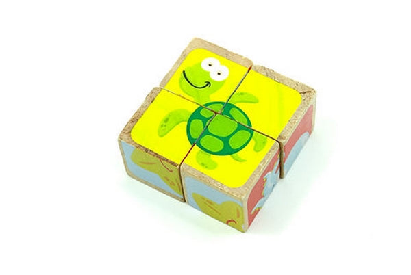4 Pc Cube Puzzle - - 1 Pc Random Design Will be shipped - EKT2142