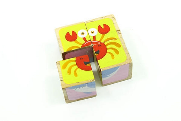 4 Pc Cube Puzzle - - 1 Pc Random Design Will be shipped - EKT2142