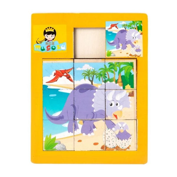 Wooden picture Sliding game - 1 pc random Design Will be shipped - EKT2168