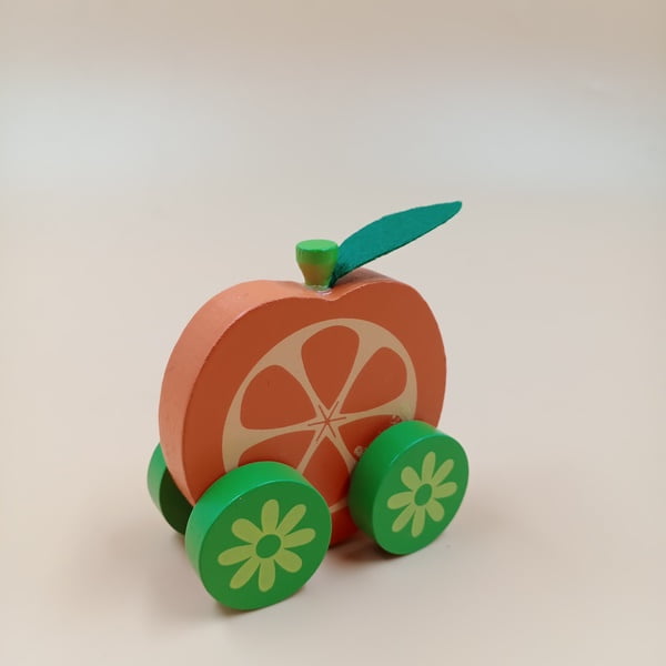 Fruit Car Toy | Colorful Pull-Along Vehicle (One Random Design Shipped)