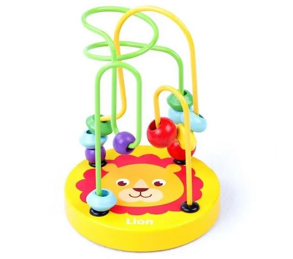 Wooden Mini Beads Maze | Develops Hand-Eye Coordination (One Random Design Shipped)