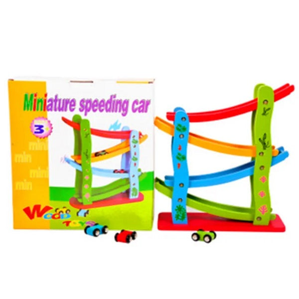 Wooden Miniature Speeding Car - EKT2932