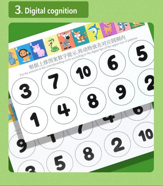 Wooden Four Color Animals Logic Game - EKT2954