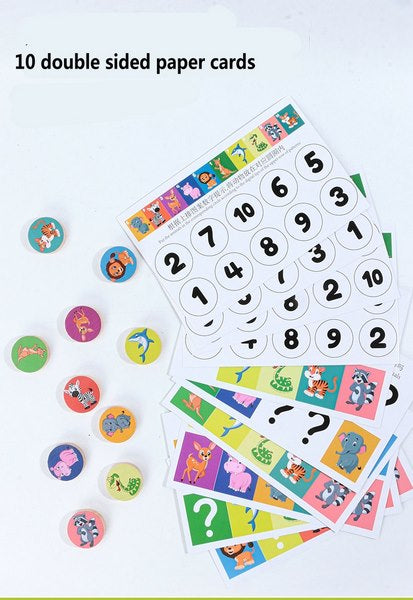 Wooden Four Color Animals Logic Game - EKT2954