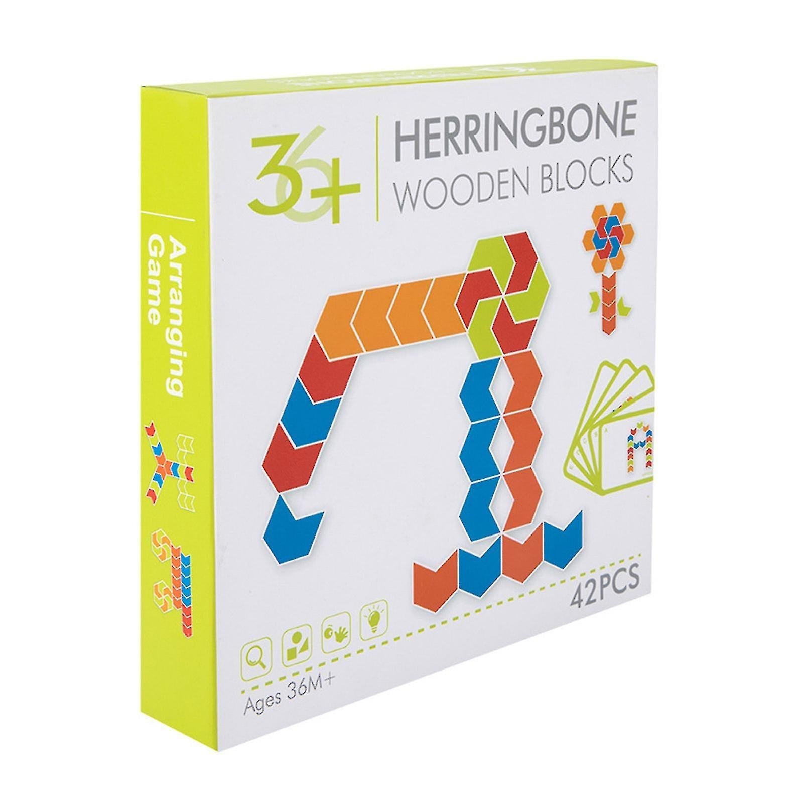 Herring Bone Wooden Blocks - EKT3188