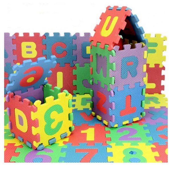 36pcs Alphabet And Number Puzzle Mat - EKT3486
