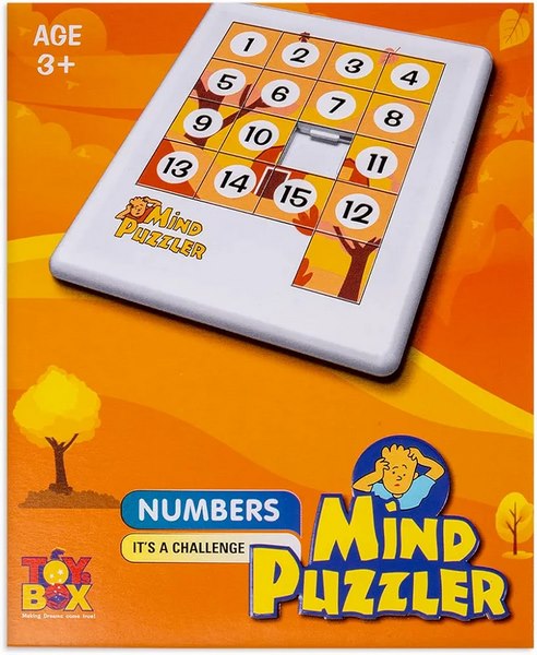 Kids Mini Number Sliding Game 1 To 15 1Pc Random Designs Will Be Shipped - EKT3605