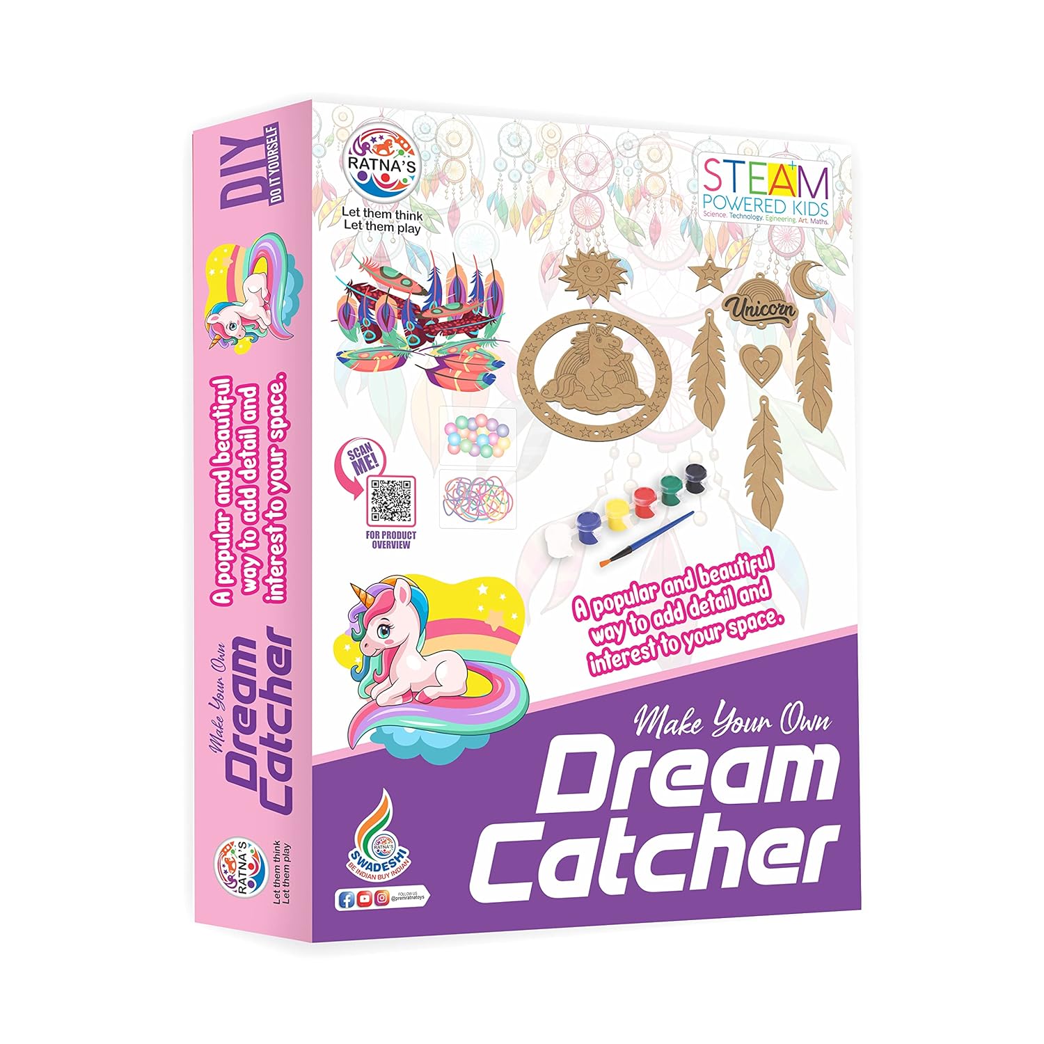 Dream Catcher DIY Kit for Kids will be shipped - EKT3634