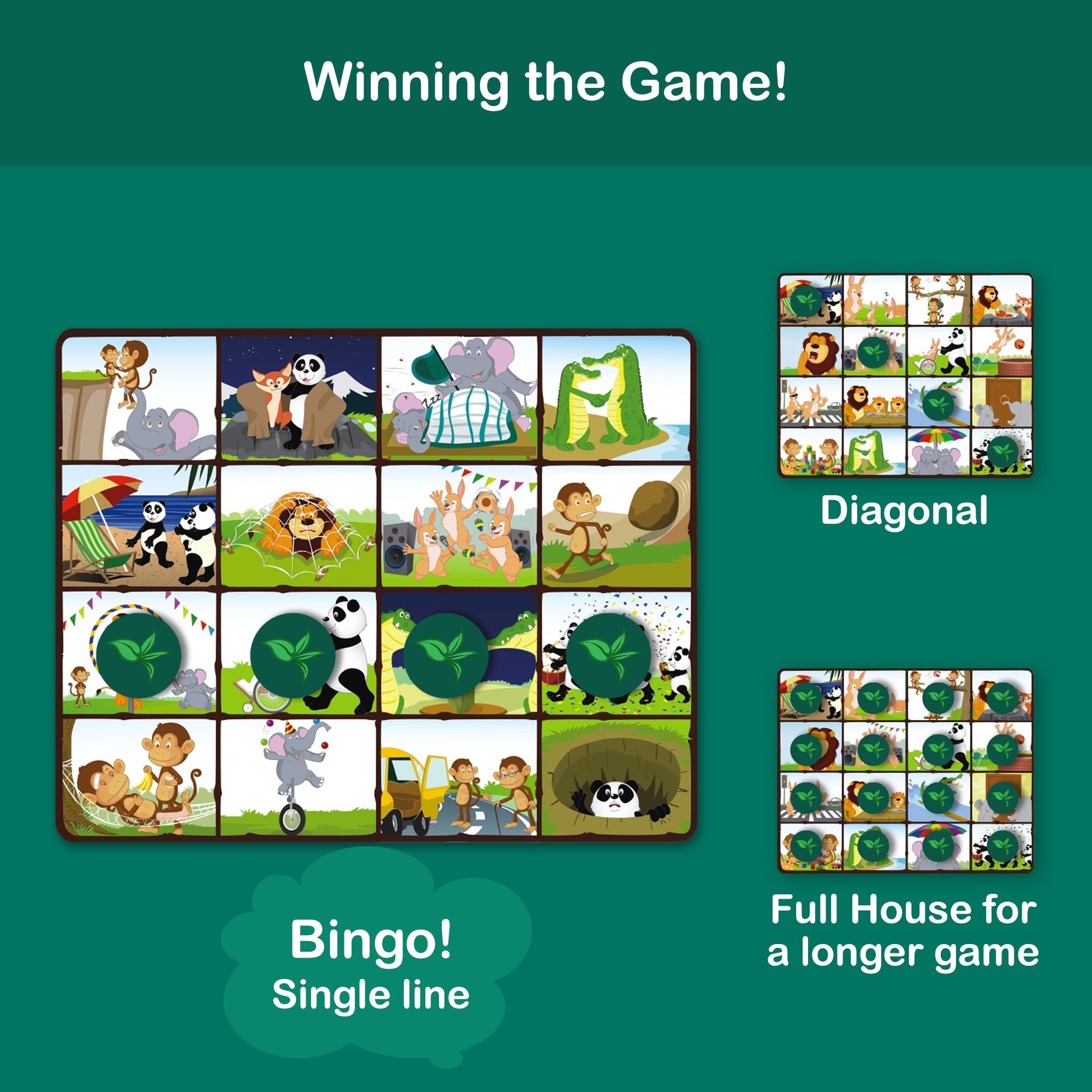 A Day In The Jungle Animal Bingo Game - EKT3686