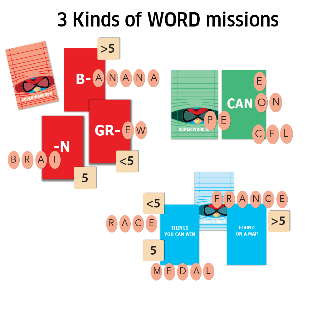 Detective Word Game | Speedy Game Of Word Play Comes With Decoder Glass - EKT3694