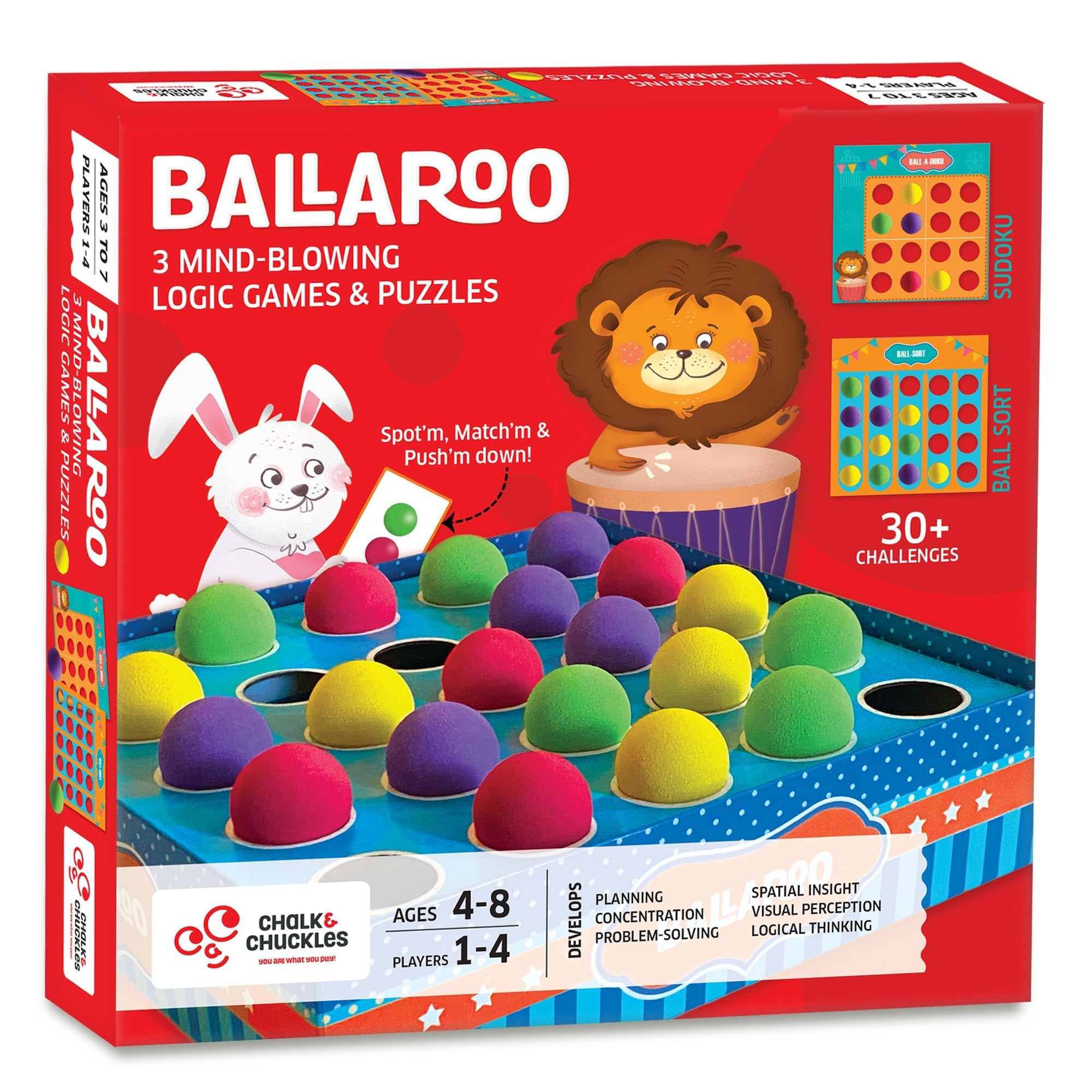 Ballaroo 3 Mind Blowing Logic Games And Puzzles - EKT3697