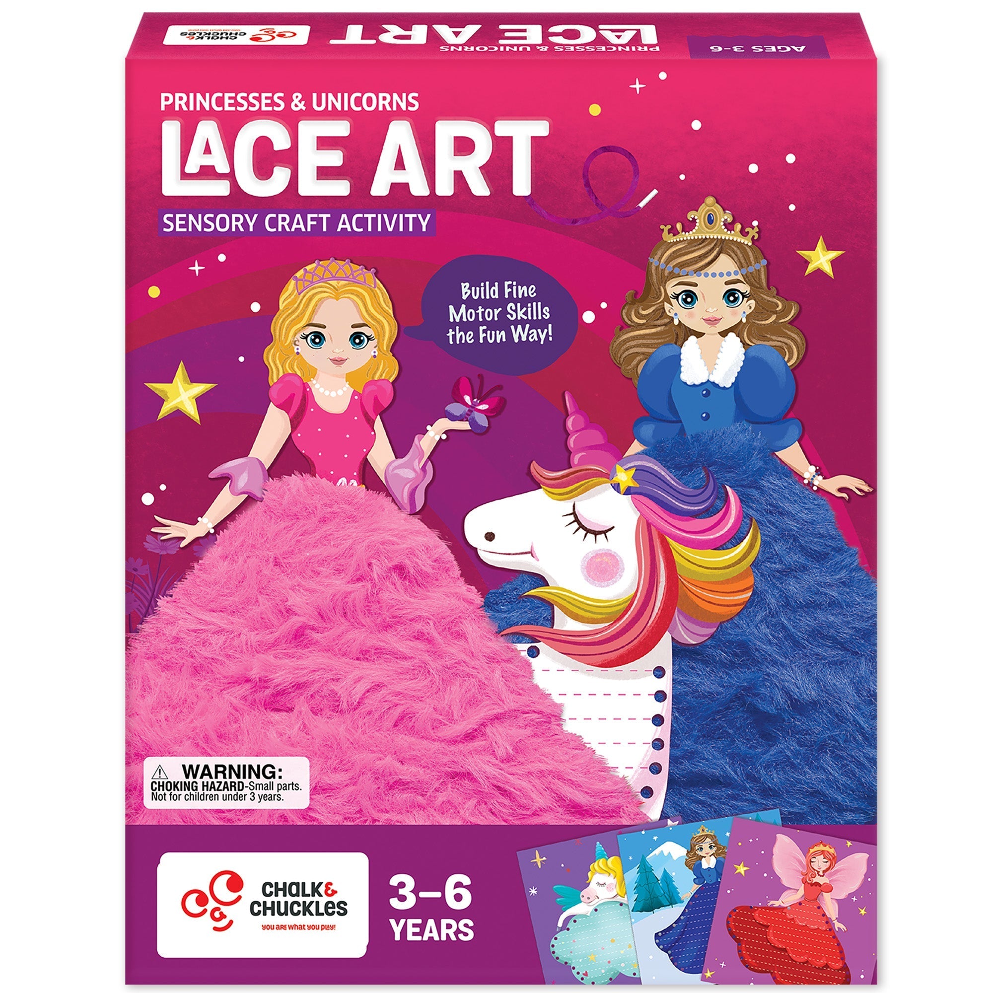 Creative Lacing – Princess & Unicorn Theme Sensory Craft Activity - EKT3700