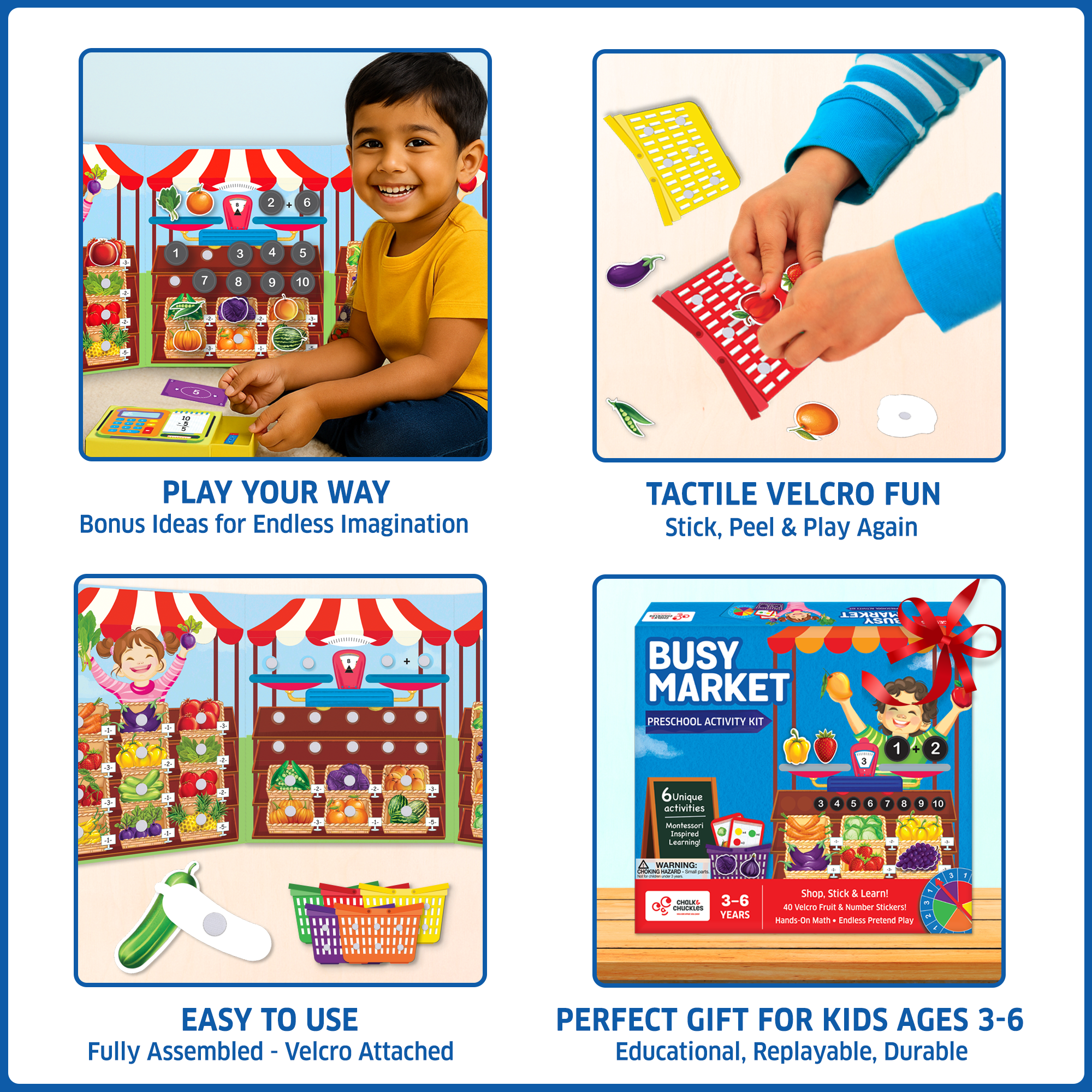 Preschool Market Activity Kit – Learn Through Play - EKT3701