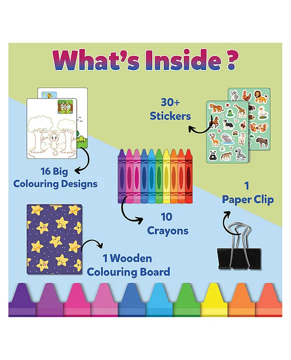 My First Colouring Kit Animal Kingdom - EKT3746
