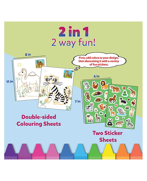 My First Colouring Kit Animal Kingdom - EKT3746