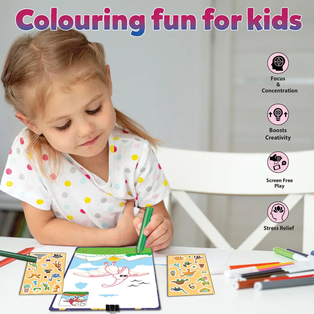 My First Colouring Kit World of Dinosaurs - EKT3747