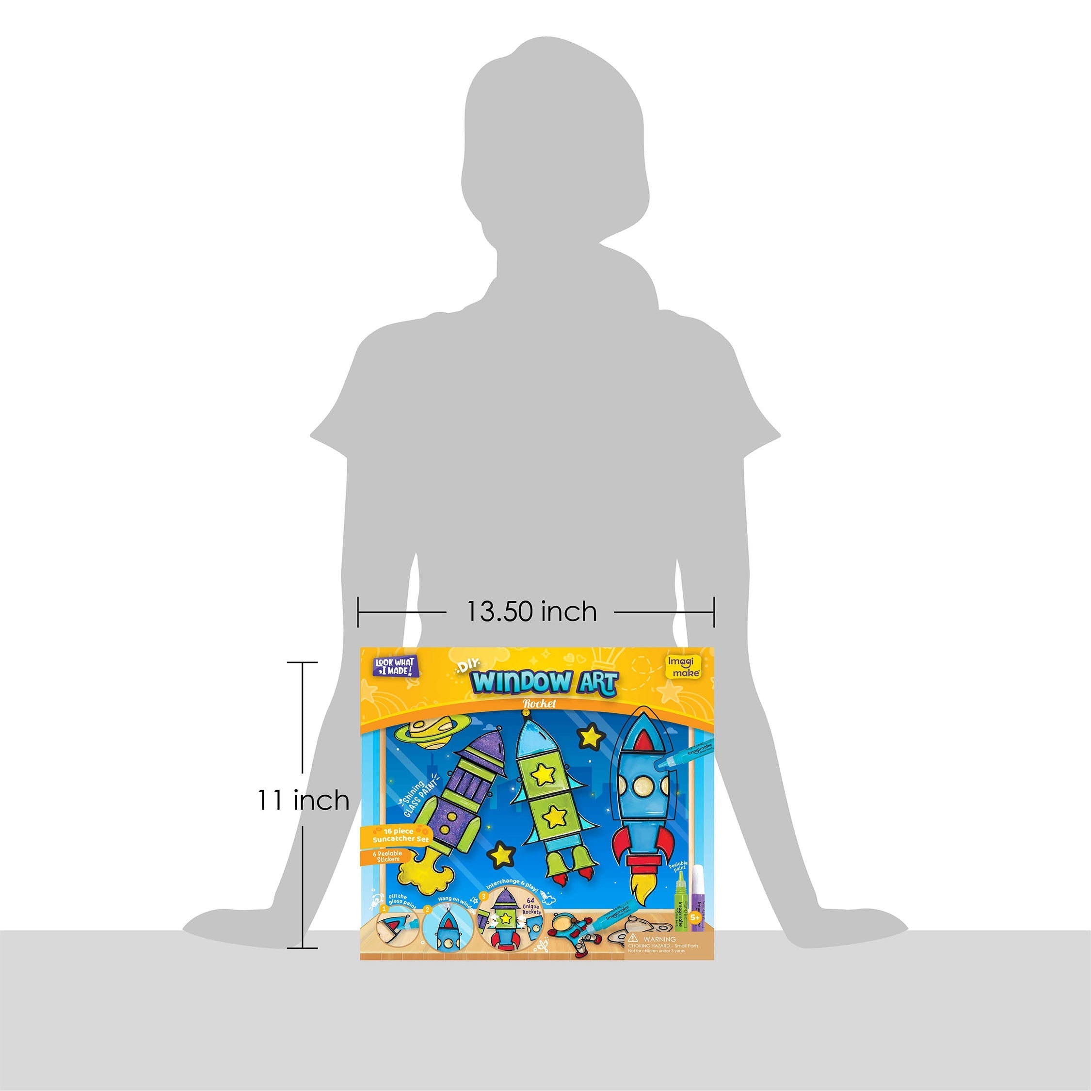 DIY Art - Rocket | Shining Glass Paint - EKT3778