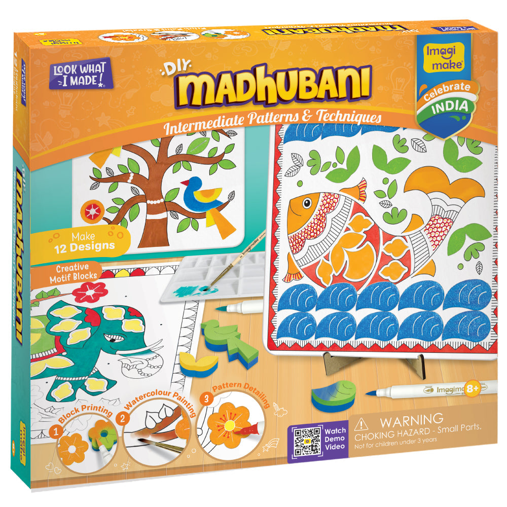 DIY Madhubani Kit | Intermediate Pattern & Techniques - EKT3787