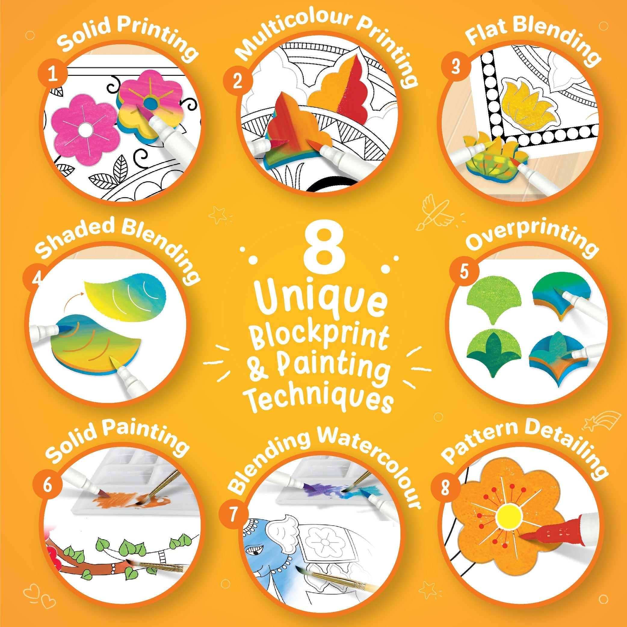 DIY Madhubani Kit | Intermediate Pattern & Techniques - EKT3787