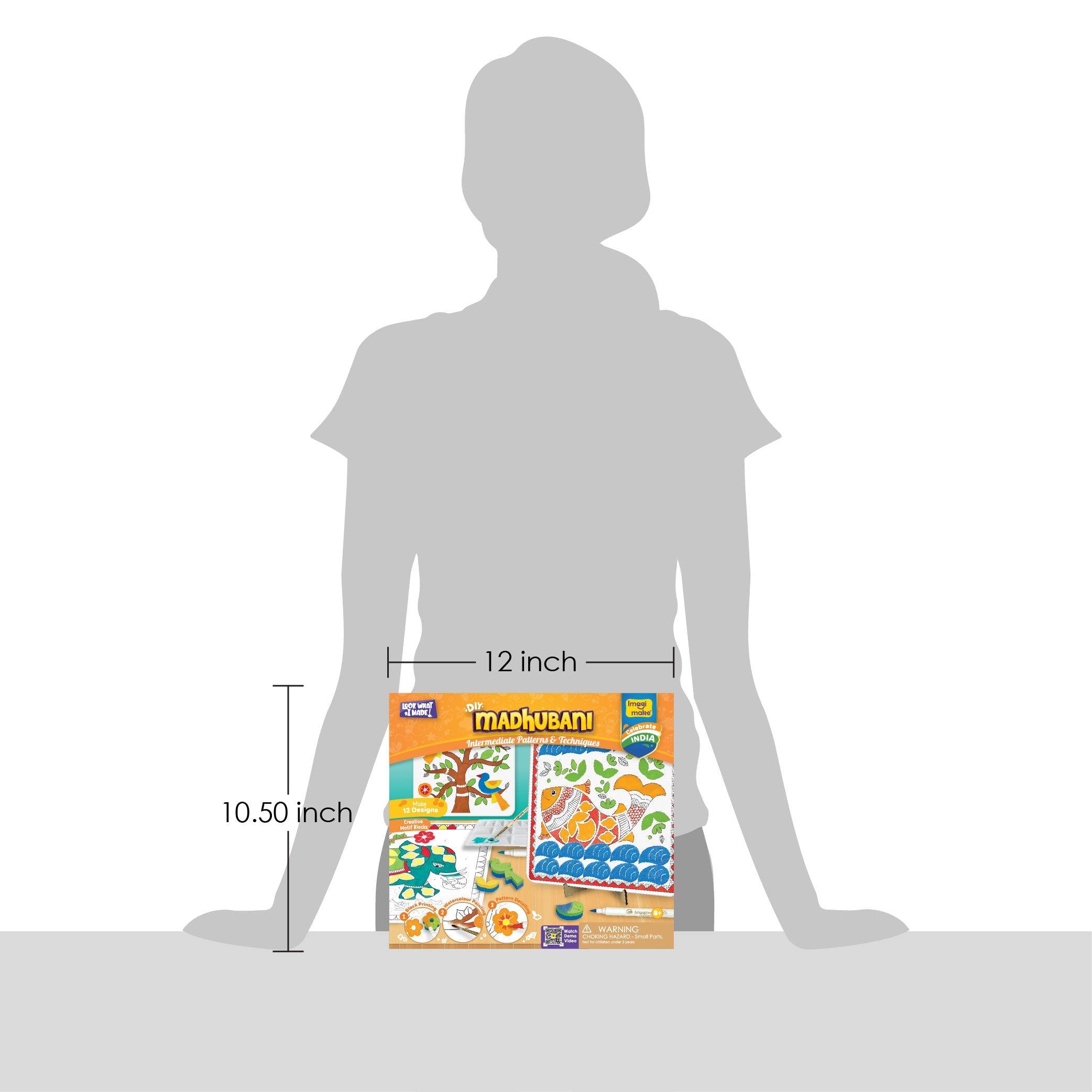 DIY Madhubani Kit | Intermediate Pattern & Techniques - EKT3787